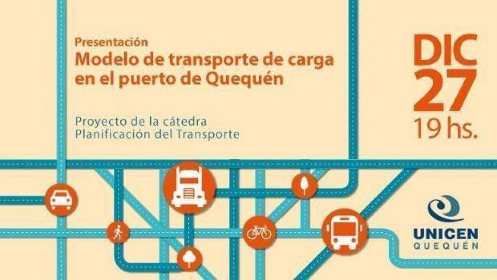 Este martes presentarn el Modelo del transporte de carga de Puerto Quequn