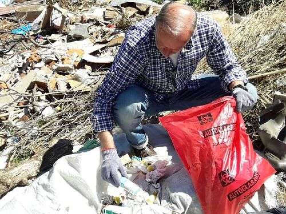 Escndalo: apuntan a mdicos por los residuos patognicos hallados en la cava