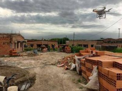 Con drones, la Naci�n chequea el avance de obras de vivienda