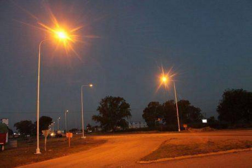 Inauguraron el nuevo sistema de iluminacin sobre la Ruta Nacional 5 en Carlos Casares