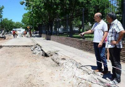 El Municipio arregl� las calles adyacentes al Polideportivo N� 7