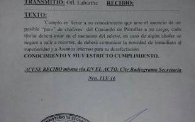 Paro de polic�as: Desde la Bonaerense advierten que desafectar�n a los efectivos que adhieran a la medida