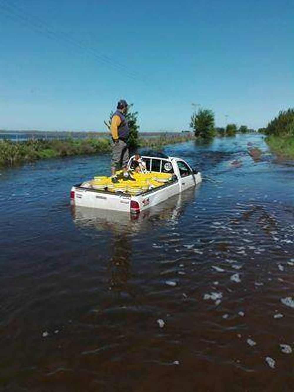 La lluvia complica zonas del distrito de General Villegas: 180 milmetros en Santa Regina