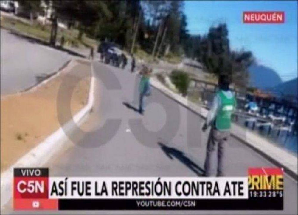 As fue la represin a ATE tras el ataque a la camioneta de Macri 