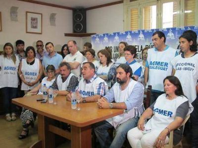Agmer puso en dudas el inicio normal del pr�ximo a�o lectivo 