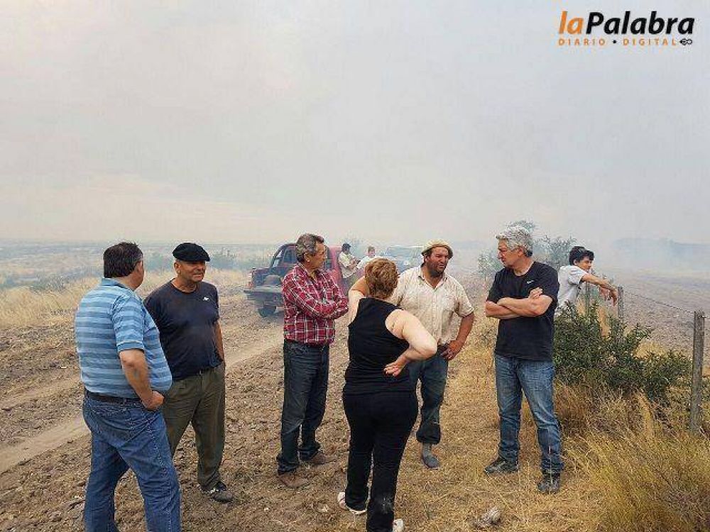 Nuevos incendios en Patagones: Zara recorri las zonas afectadas