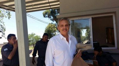 Alberto Fern�ndez visit� a Milagro Sala