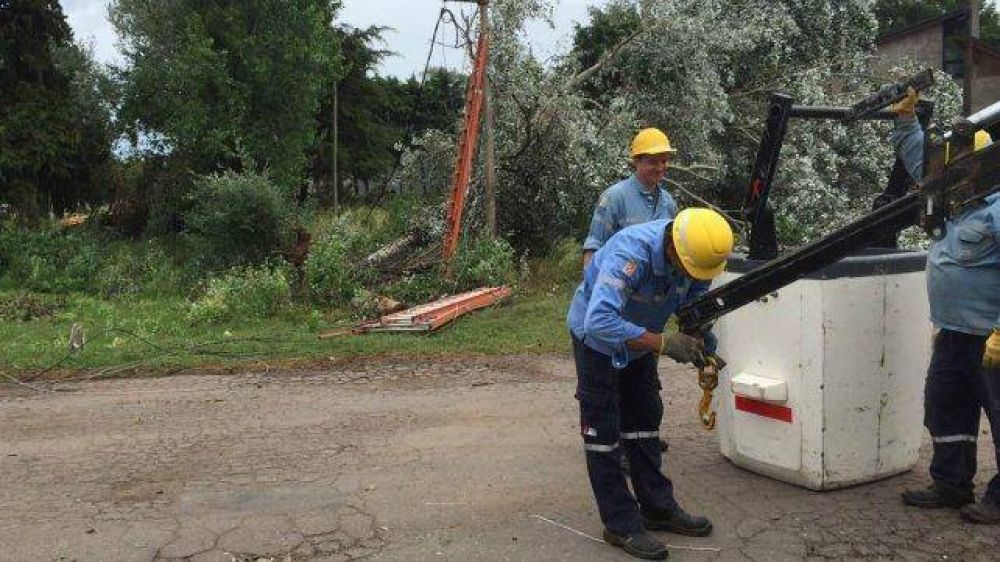 Desde la EPE lanzaron un plan de contingencia para las localidades afectadas por el temporal