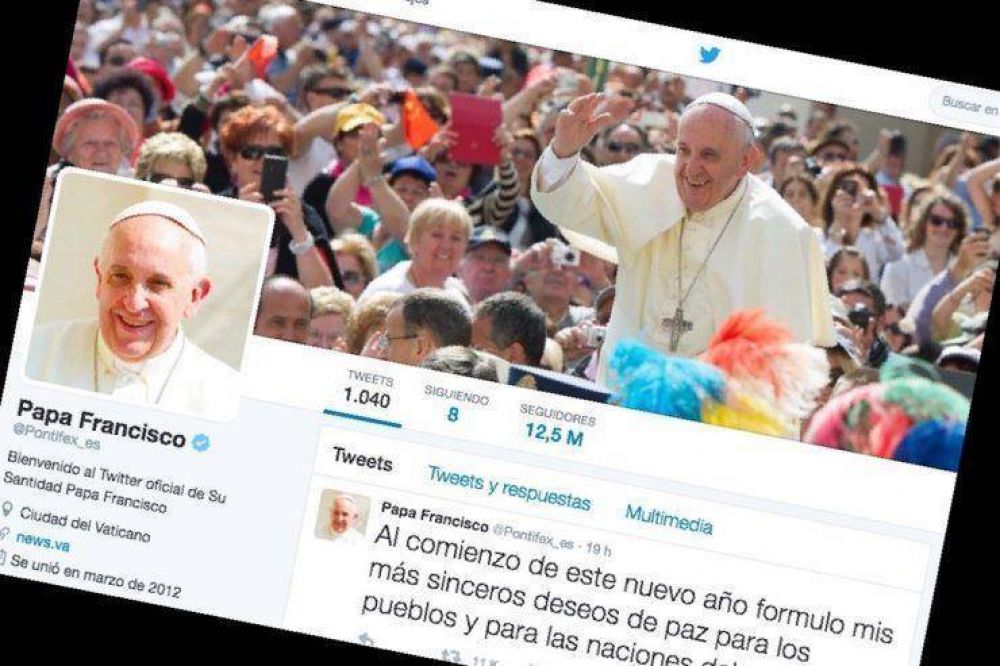 La cuenta twitter del Papa inicia el 2017 con 32 millones de seguidores
