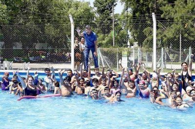 Zabaleta inaugur� la colonia de vacaciones de Hurlingham