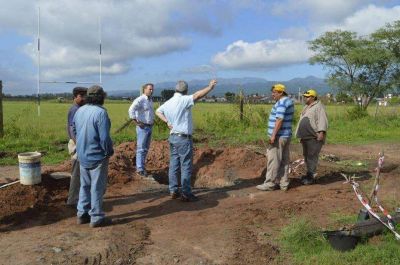 Comenz� la obra de la red cloacal