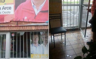 DENUNCIAN VANDALISMO EN LOCAL DEL PRO DE LANUS OESTE