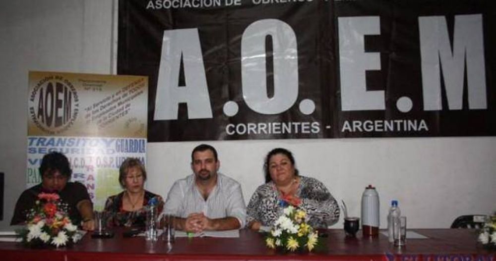 Corrientes: Intervinieron el gremio municipal AOEM