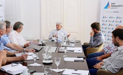 Luis Andreotti recibi� a autoridades de EDENOR en San Fernando