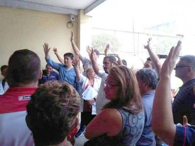 Asamblea de ATE en el hospital Oller