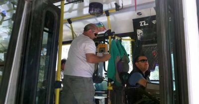 Controlaron seguridad e higiene en 100 colectivos de l�nea