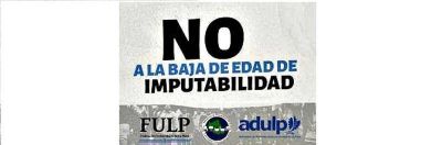 La comunidad universitaria de La Plata se manifestó contra la baja de la imputabilidad