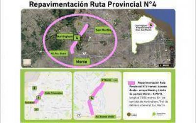 Provincia licit� obras de repavimentaci�n para la Ruta Provincial 4