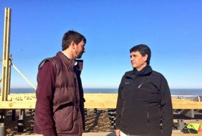 Jorge Macri se puso el traje de candidato y hace campa�a en la costa