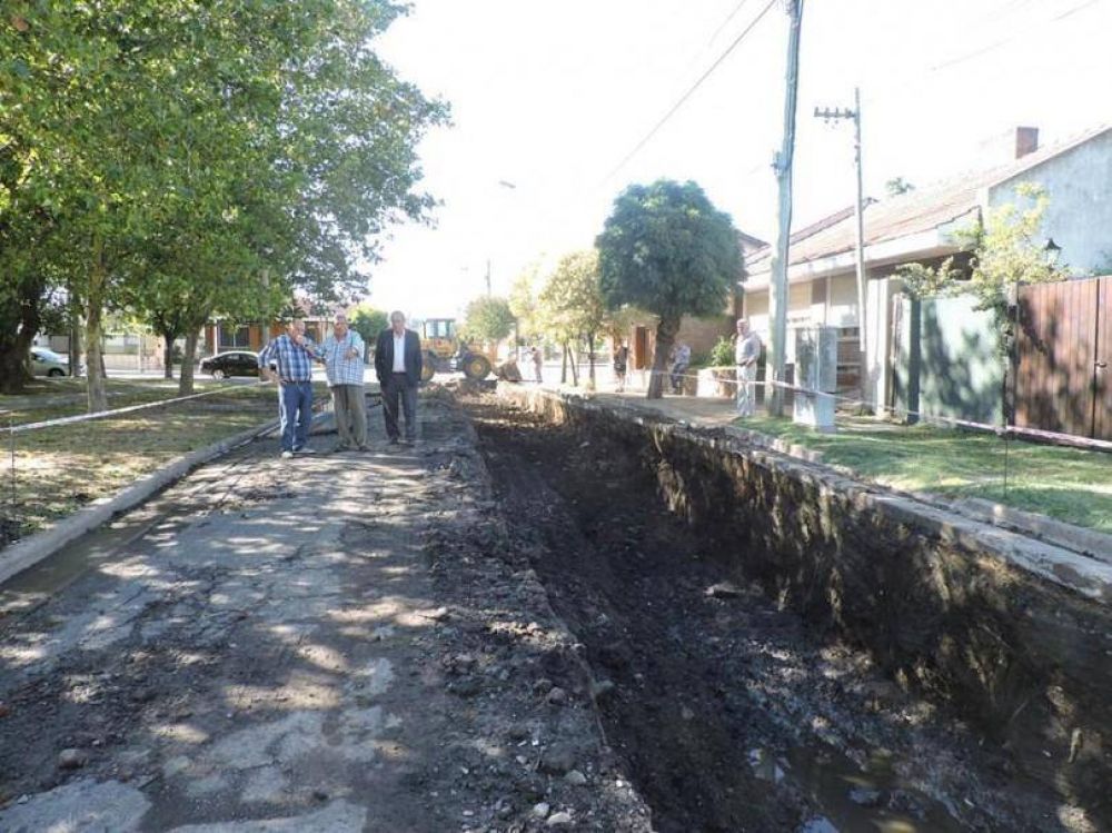Arranc� la repavimentaci�n sobre una cuadra de Brandsen