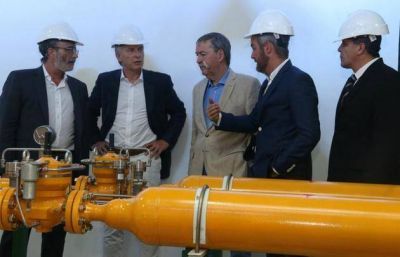 Macri inaugur� con Schiaretti un gasoducto en C�rdoba