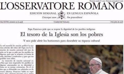 El diario del Vaticano destac� el incremento de la pobreza durante el primer a�o de Macri