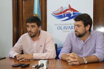 Galli y Delfino anunciaron obras de pavimentaci�n para Olavarr�a