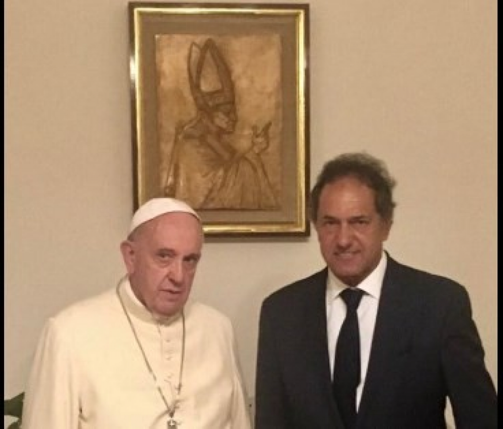 El Papa recibi a Daniel Scioli en el Vaticano por segunda vez