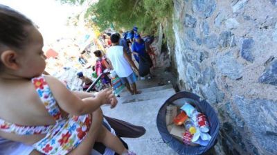 Basura, el lado B de esta temporada en Las Grutas