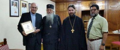 Un encuentro amistoso se celebró el sábado entre Monseñor Robledo y el Vladyka Ioann