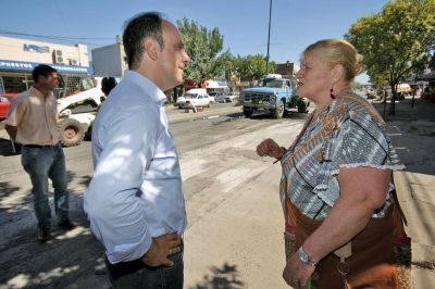 Corral supervis� las tareas de bacheo