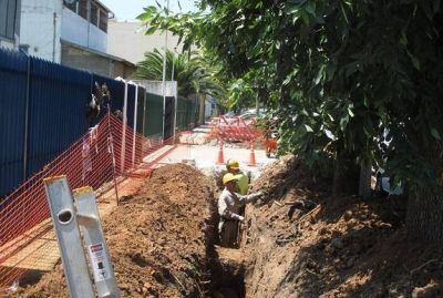Nuevas obras de expansi�n de la red de agua potable en Benav�dez