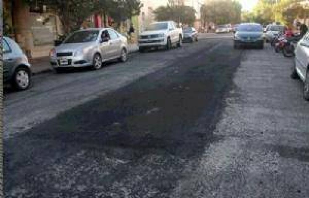 Trabajos de reparacin de calles en distintos puntos de la ciudad