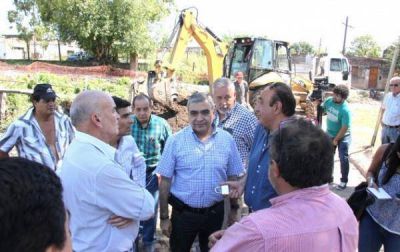Contin�an las obras de entubamiento del canal Lavaisse-Nervo en la zona sur de la ciudad