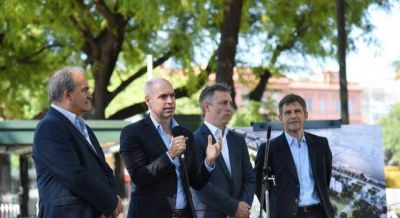 Larreta present� el parque que estar� en el Paseo del Bajo