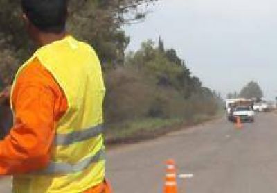 Retomaron la obra de ruta 1001 para colocar la �ltima capa