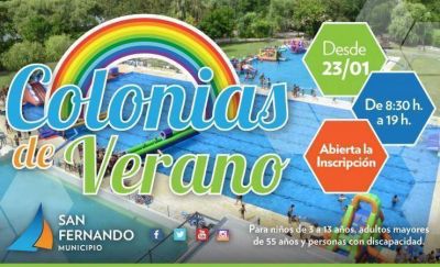 Abrieron las inscripciones para Colonias de febrero en San Fernando