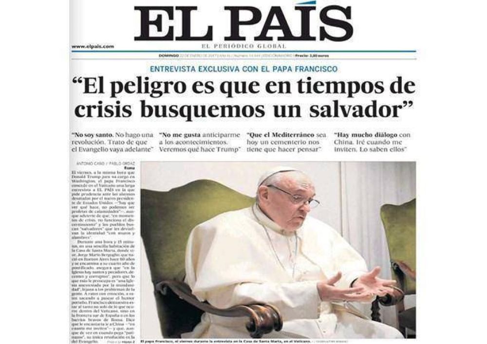 El Papa a El Pa�s: hay tanta santidad en la Iglesia