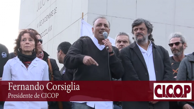El pr�ximo viernes 27/01 CICOP votar�a el segundo paro de 2017 a la gobernadora Mar�a Eugenia Vidal