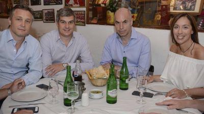 Cristina y Carri�, las dudas en el almuerzo pol�tico de Pe�a, Vidal y Larreta