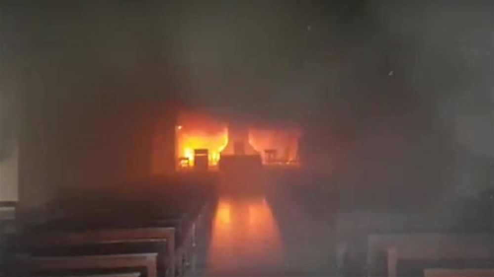 Se incendia la catedral de San Nicol�s de los Arroyos