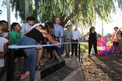 Qued� inaugurado el desag�e Marcial Candioti