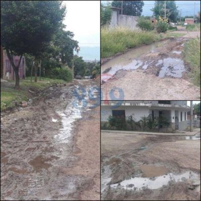 Tremenda p�rdida de agua potable en San Isidro