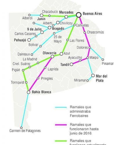 Bah�a Blanca y la regi�n, las m�s afectados por la cancelaci�n de los trenes de Ferrobaires