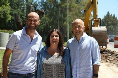 Ducot� y Dietrich supervisaron los avances de las obras en la ruta 234
