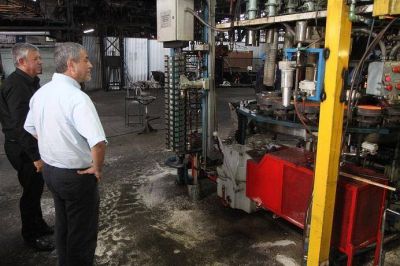 Ferraresi visit� a los trabajadores de la Cooperativa Cristal Avellaneda