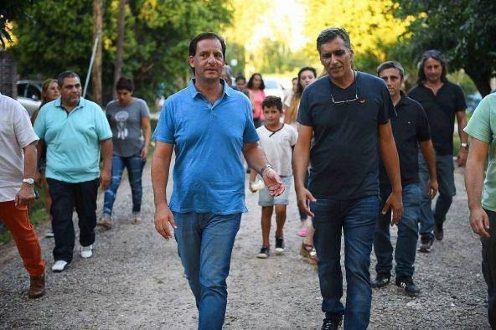Ariel Sujarchuk recorri� obras en marcha en Bel�n, Matheu y Gar�n