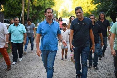 Ariel Sujarchuk recorri� obras en marcha en Bel�n, Matheu y Gar�n
