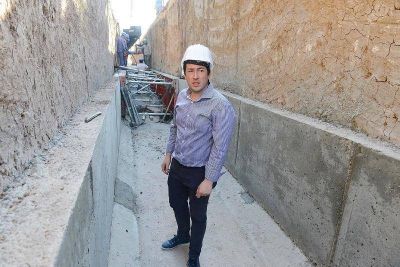 La obra hidr�ulica que en barrio Los �ngeles terminar� con los problemas de inundaci�n
