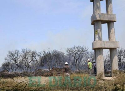 Extinguieron el incendio en el oeste de la ciudad